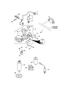 Kohler Efi Engine - Fuel System Diagram and Parts List for 46G 4X4-EFI-1G202Z-1G313Z-37BMD710 Cub Cadet Lawn Tractor Accessories